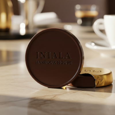 Custom silicone mold for qatar chocolate tokens by Mold Press Qatar hotel iniala hoarbor house italy